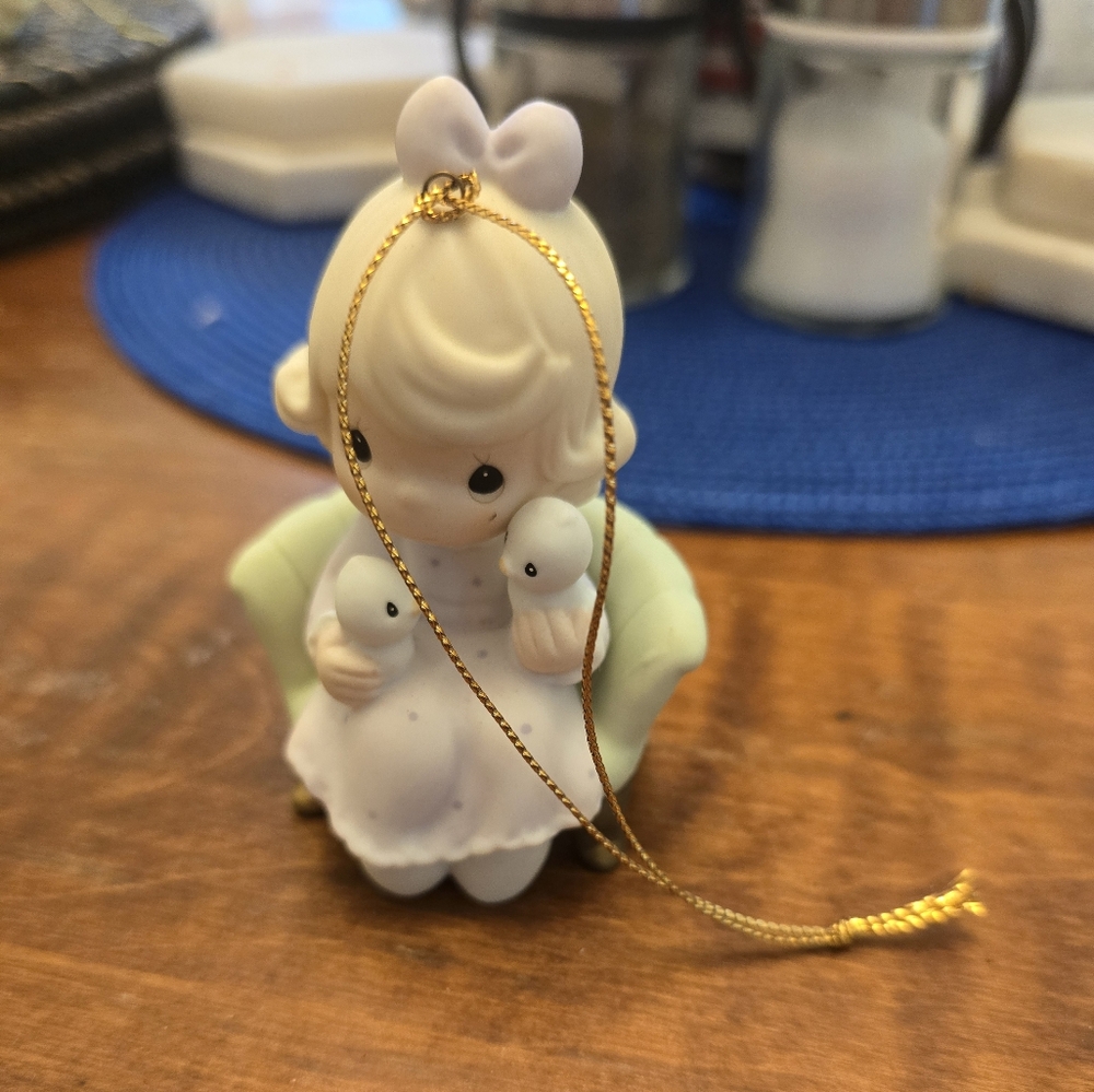 Precious Moments Girl with Birds Ornament